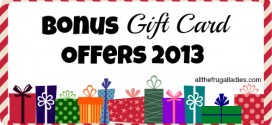 Bonus Gift Cards 2013