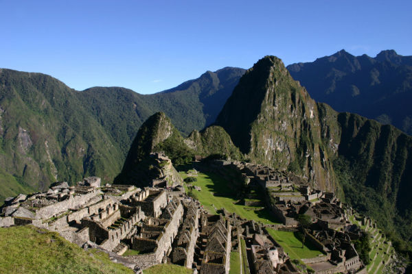 The stunning view upon reaching the summit of Machu Picchu